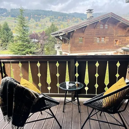 -white Aster- Charming Renovated Apartment Megeve